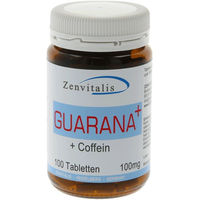 Produktbild von Zenvitalis Guarana+ Koffein Tabletten vegan laktosefrei glutenfrei 100 Stück