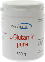 Zenvitalis L-Glutamin Pulver vegan laktosefrei glutenfrei zuckerfrei 500 g – Bild 1 von 1