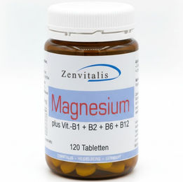Zenvitalis Magnesiumcitrat mit Vitamin B Komplex Tabletten 120 Stück – Bild 1 von 1