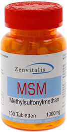 Zenvitalis MSM Tabletten mit 1000 mg Methylsulfonylmethan vegan laktosefrei glutenfrei 150 Stück – Bild 1 von 1
