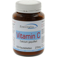 Produktbild von Zenvitalis Vitamin C hochdosiert gepuffert Calciumascorbat Lutschtabletten zuckerfrei 150 Stück 270 mg