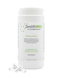 ZeolithMED Zeolith-Klinoptilolith Detox-Kapseln vegan und glutenfrei 200 Kapseln – Bild 1 von 5