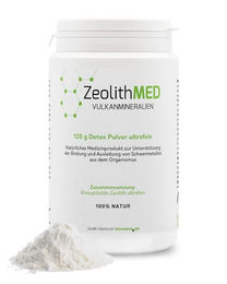 ZeolithMED Zeolith MED Premium Detox-Pulver 120g vegan und glutenfrei – Bild 1 von 3