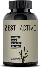 ZEST’ACTIVE Arginin Maca Citrullin Cordyceps Kapseln vegan – Bild 1 von 2