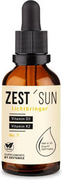ZEST'SUN Vitamin D3 und K2 Tropfen mit 1000 I.E. vegan ohne Zusatzstoffe 1020 Tropfen – Bild 1 von 1