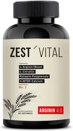 ZEST’VITAL Arginin 4.0 L-Arginin 1000 mg Kapseln vegan glutenfrei laktosefrei – Bild 1 von 1