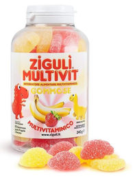 ZIGULI MULTIVIT Lutschtabletten Erdbeere und Banane glutenfrei und laktosefrei 60 Stück – Bild 1 von 1