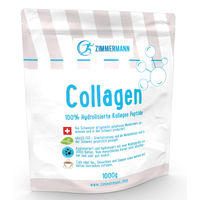 Produktbild von Zimmermann Collagen Pulver 1000g Bioaktives Kollagen Hydrolysat Typ I und III aus Rind fettfrei und zuckerfrei
