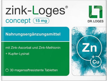 Zink-loges Concept Zink Magensaftresorbierbare Tabletten 15 mg 30 Stück – Bild 1 von 1