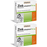 Produktbild von Zink ratiopharm 25 mg Brausetabletten für Erwachsene und Kinder