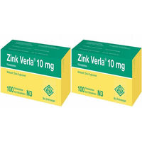 Produktbild von Zink Verla 10 mg Filmtabletten mit Zinkgluconat glutenfrei und laktosefrei für Schwangere und Stillende 200 Stück