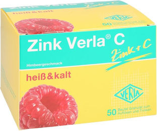 Zink Verla C Granulat mit Zinkgluconat Himbeer-Geschmack 50 Beutel – Bild 1 von 2