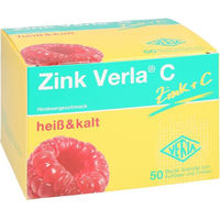 Produktbild von Zink Verla C Granulat mit Zinkgluconat Himbeer-Geschmack 50 Beutel
