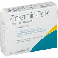 Produktbild von Zinkamin-Falk von Dr. Falk Pharma mit 15 mg Zink-Histidin-Komplex in Hartkapseln für Erwachsene, 20 Kapseln