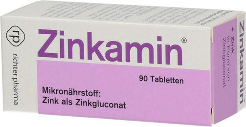 Zinkamin Richter Pharma AG Zinkgluconat Tabletten – Bild 1 von 1