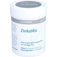 Produktbild von Zinkomit MSE Pharmazeutika Zink Bisglycinat 15 mg Kapseln glutenfrei und laktosefrei 60 Stück