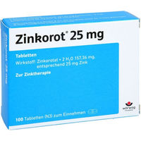 Produktbild von Zinkorot Wörwag Pharma Zink Tabletten 25 mg 100 Stück vegan glutenfrei laktosefrei