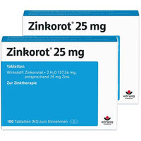 Produktbild von Zinkorot Zink 25 mg Tabletten vegan laktosefrei glutenfrei für Sportler 200 Stück