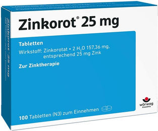 Zinkorot Zink Tabletten 25 mg für Sportler sowie Schwangere und Stillende – Bild 1 von 1