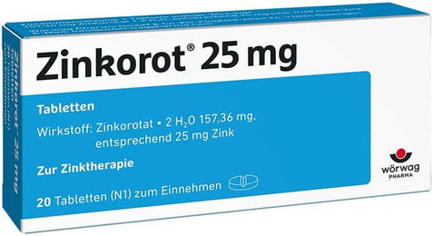 Zinkorot Zink Tabletten 25 mg für Sportler sowie Schwangere und Stillende – Bild 1 von 1