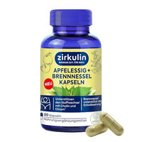 Produktbild von Zirkulin Apfelessig und Brennnessel Kapseln mit Chrom und Cholin, 80 Kapseln, vegan, glutenfrei und laktosefrei