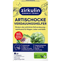 Produktbild von Zirkulin Artischocke Verdauungshilfe Kapseln vegan laktosefrei glutenfrei 30 Stück