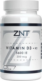 ZNT Nutrition Vitamin D3 + K2 Kapseln vegan und vegetarisch – Bild 1 von 1