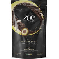 Produktbild von zoe Nutrition Whey Protein Pulver zuckerfrei und glutenfrei