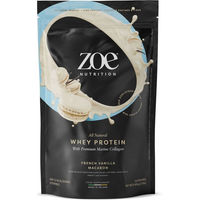 Produktbild von zoe Nutrition Whey Protein Pulver zuckerfrei und glutenfrei
