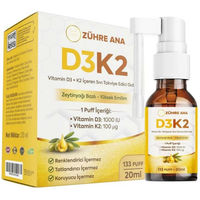 Produktbild von Zühre Ana Vitamin D3 + K2 Spray für Erwachsene und Kinder