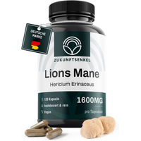 Produktbild von Zukunftsenkel Lions Mane Hericium Erinaceus Kapseln hochdosiert vegan 120 Stück