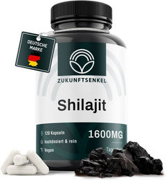 Zukunftsenkel Shilajit Mineralstoff-Komplex Kapseln hochdosiert vegan 120 Stück – Bild 1 von 5