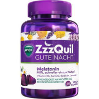 Produktbild von ZzzQuil Gute Nacht Melatonin Weichgummis 60 Stück glutenfrei laktosefrei ohne Zusatzstoffe