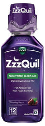 ZzzQuil Melatonin Gel mit Kamille und Lavendel, glutenfrei und ohne Aspartam, 354 ml – Bild 1 von 2